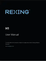 Предварительный просмотр 1 страницы Rexing H1 Blackhawk User Manual