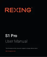 Preview for 1 page of Rexing S1 Pro User Manual