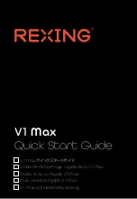 Rexing V1 Max Quick Start Manual preview