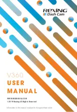 Rexing V360 User Manual preview