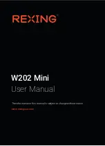 Предварительный просмотр 1 страницы Rexing W202 Mini User Manual