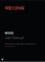 Rexing W303 User Manual preview