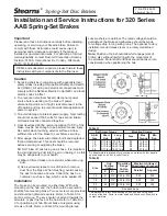 Rexnord Stearns AAB 320 Series Installation And Service Instructions preview