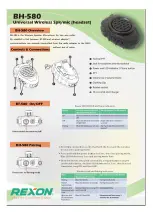 Preview for 1 page of REXON BH-580 Manual