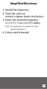 Preview for 3 page of REXON PJ2-COM RADIO Operator'S Manual