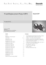 Preview for 1 page of REXROTH A2FO Series Manual