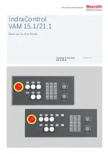 Preview for 1 page of REXROTH IndraControl VAM 15.1 Operating Instructions Manual