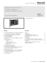 REXROTH VT-HACD-DPQ Series Technical Data Manual предпросмотр