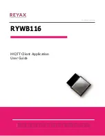 Reyax RYWB116 User Manual preview