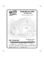 Reynolds Building Systems Best Barns USA Glenwood Assembly Book preview