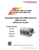 Предварительный просмотр 1 страницы Reznor RA 140 Installation/Operation/Maintenance Manual And Reference Manual