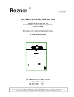 Preview for 1 page of Reznor RPV 2000 Installation Commissioning Servicing & User Instructions