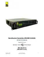 Предварительный просмотр 1 страницы RF Central RFX-RMT-II SD/HD Operator'S Manual