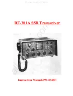 RF Communications RF-301A Instruction Manual preview