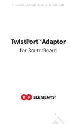 RF Elements TwistPort Adaptor Manual preview