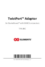 RF Elements TwistPort TPA-RBC User Manual preview