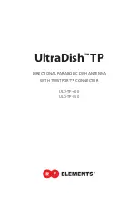 RF Elements UltraDish TP 400 Manual preview