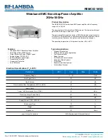 Preview for 1 page of RF-Lambda REMC0218GD Manual