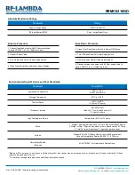 Preview for 2 page of RF-Lambda REMC0218GD Manual