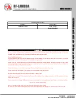 Preview for 3 page of RF-Lambda REMC06G12GD Manual