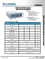 Preview for 1 page of RF-Lambda REMC08G11GE Manual