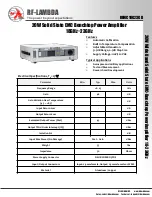 RF-Lambda REMC18G23GD Quick Start Manual preview