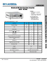 RF-Lambda REMC18G26GC User Manual preview