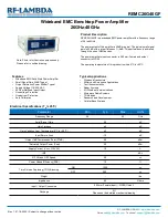 RF-Lambda REMC26G40GF Manual preview