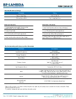 Предварительный просмотр 2 страницы RF-Lambda REMC26G40GF Manual