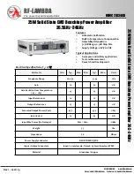 Preview for 1 page of RF-Lambda REMC27G34GB Manual