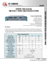 Preview for 1 page of RF-Lambda RFC1467C Manual