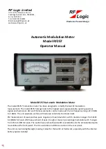 RF Logic RF257 Operator'S Manual предпросмотр