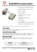 Preview for 1 page of RF SOLUTIONS BLUESWITCH Manual