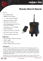 RF SOLUTIONS HORNETPRO Series User Manual preview