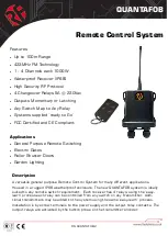 RF SOLUTIONS QUANTAFOB Series Quick Start Manual preview