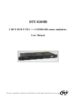 RF-Tuote DTT-820HD User Manual предпросмотр