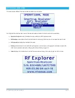 Preview for 9 page of RF Venue RF Explorer Pro Audio Edition User Manual