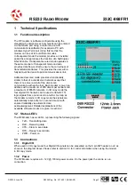 Preview for 3 page of RF 232C-868FR1 Quick Setup Manual