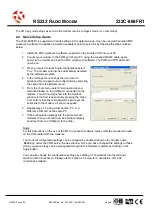 Preview for 8 page of RF 232C-868FR1 Quick Setup Manual