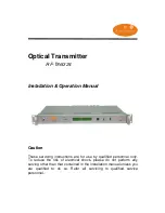 RF RF-T860 Installation & Operation Manual предпросмотр