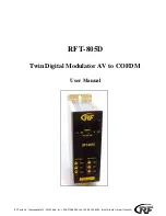 RF RFT-805D User Manual предпросмотр