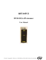 RF RFT-847CI User Manual preview