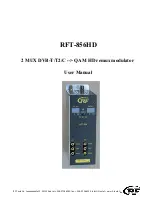 RF RFT-856HD User Manual предпросмотр