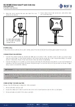 Предварительный просмотр 2 страницы RFI LTE-XPOL-002-5G Series Quick Start Manual