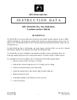 Preview for 1 page of RFL Electronics DS-961DE Instruction Data