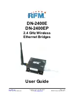 RFM DN-2400E User Manual предпросмотр