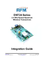 Preview for 1 page of RFM DNT24C Integration Manual