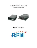 Предварительный просмотр 1 страницы RFM HN-1010 User Manual