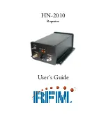 Предварительный просмотр 1 страницы RFM HN-2010 User Manual