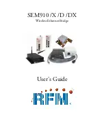 RFM SEM910 User Manual preview